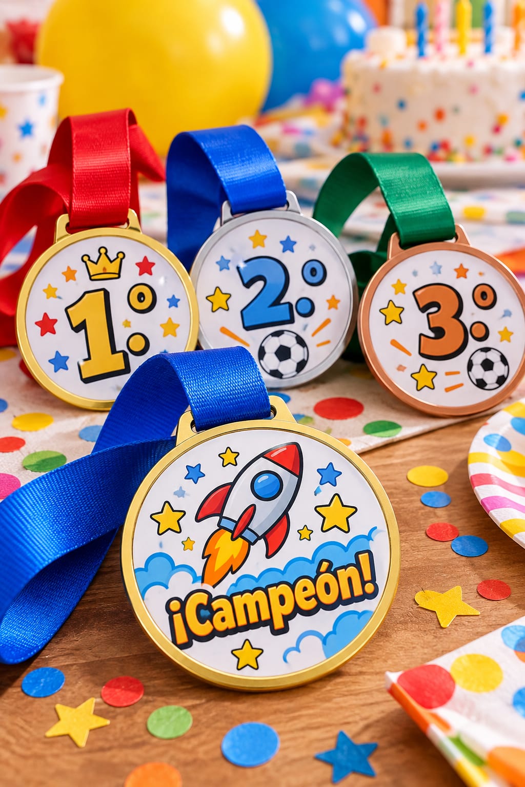 Medallas infantiles personalizadas